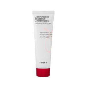 COSRX AC Collection Lightweight Soothing Moisturiser 80ml COSRX AC Collection Lightweight Soothing Moisturiser 80ml COSRX AC Collection Lightweight Soothing Moisturiser 80ml ΠΛΗΡΟΦΟΡΙΕΣ ΠΡΟΙΟΝΤΟΣ Soothe and moisturise your skin with COSRX’s lightweight face cream, designed to absorb quickly without leaving behind any unwanted stickiness. Ideal for skin prone to both breakouts and acne, the moisturiser promotes a sense of balance across your visage, helping to restore a natural-looking finish. It’s enriched with Zinc and Niacinamide that work to reduce excess sebum while Aloe Vera offers long-lasting calming comfort to lessen irritation. Topped off with a touch of AHA and BHA, the moisturiser delicately promotes a resurfaced end result, lifting dead skin from your face to leave it feeling more breathable and radiant. Dermatologically tested. ΣΥΣΤΑΤΙΚΑ ΠΛΗΡΟΦΟΡΙΕΣ ΠΡΟΪΟΝΤΩΝ COSRX COSRX AC Lightweight Soothing Moisturiser 80m