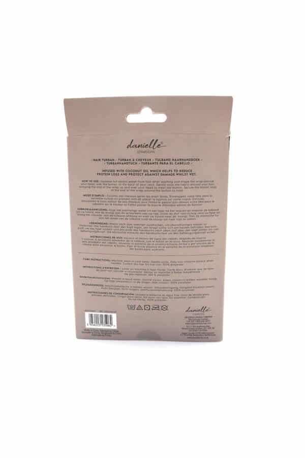 Danielle creations Γκρι Τουρμπάνι από μικροΐνες 22*62cm εμποτισμένο με έλαιο Καρύδας - By Upper Canada