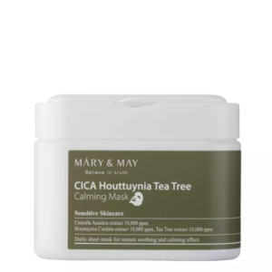 Mary & May Cica Houttuynia Tea Tree Calming Mask - Πακέτο Με 30 Τεμάχια Μάσκες Προσώπου 400gr