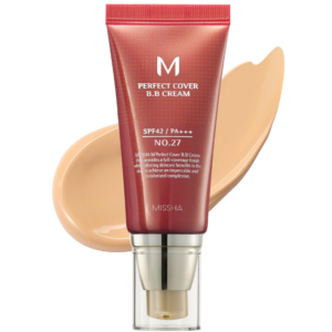 Missha M Perfect Cover BB No. 27 Honey Beige Κρέμα Προσώπου Ημέρας με SPF42 PA+++ με Υαλουρονικό Οξύ & Ceramides 50ml