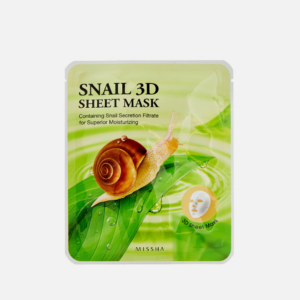 Missha Snail 3D Sheet Mask- Μάσκα ενυδάτωσης με βλέννα σαλιγκαριού 19gr