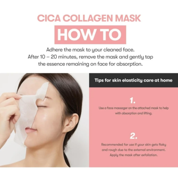 VT Cosmetics Cica Collagen Μάσκα Προσώπου για Σύσφιξη -Ενυδάτωση 30τμχ