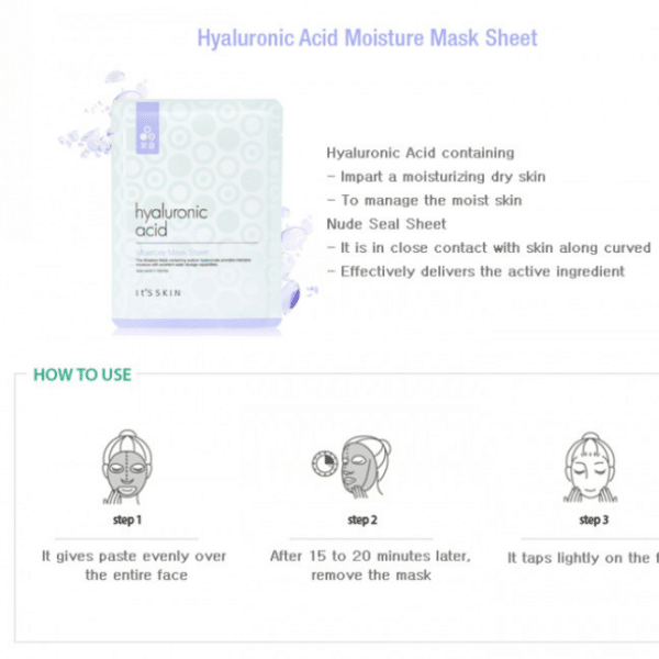It’s Skin Hyaluronic Acid Moisture Mask Sheet 17gr
