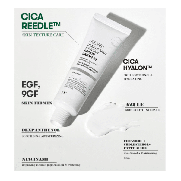 VT Cosmetics Reedle Shot Synergy Repair Cream 50 κρέμα προσώπου για ευαίσθητο δέρμα 50ml