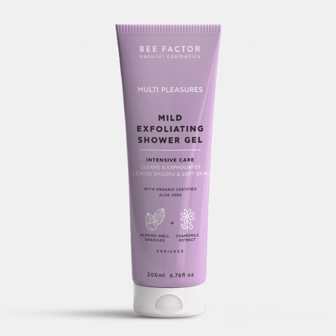 Bee Factor Multi Pleasures Exfoliating Shower Gel 200ml - Ενυδατικό peeling σώματος
